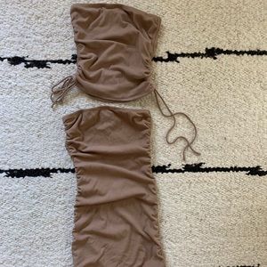 White Fox boutique top and skirt set